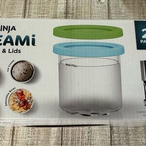 NINJA CREAMI PINTS & LIDS STORAGE CONTAINERS